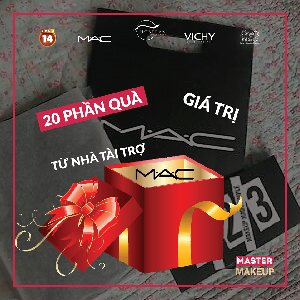 20 PHẦN QUÀ GIÁ TRỊ TỪ NHÀ TÀI TRỢ M.A.C COSMETICS TẠI MASTER MAKEUP 2019 - HÀ NỘI