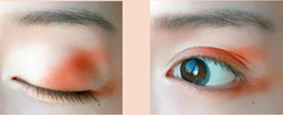 Sử dụng phấn mắt màu sáng để che quầng thâm cho mắt (ảnh minh họa)
